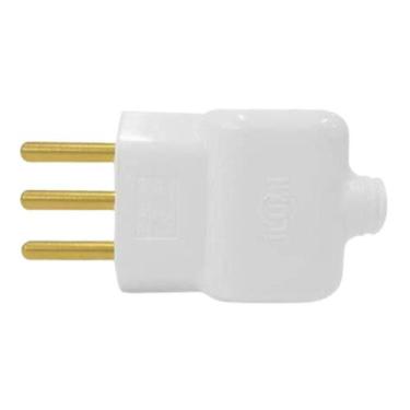 Imagem de Plug Macho Com Prensa Cabo 2p+t 20a Branco 14351 - Ilumi