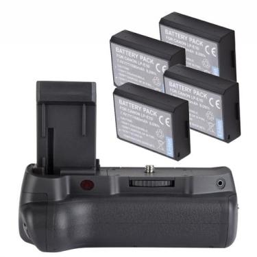 Imagem de Kit Battery Grip 1100DH + 4 Baterias LP-E10 MemoryTec Compatível com C