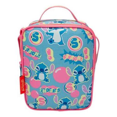 Imagem de Lancheira Térmica Quadrada Stitch - Puket Azul-celeste Stitch