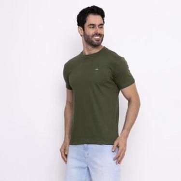 Imagem de Camiseta Masculina Básica Vih Triny com Bordado Algodão Premium Itália-Masculino