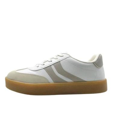 Imagem de Tenis Vizzano Casual Glam Star REF:1444.100, Branco, Cinza, 36