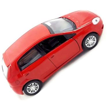 Imagem de Miniatura Fiat Punto Maisto Carros Do Brasil Metal Fiat Punto Vermelho