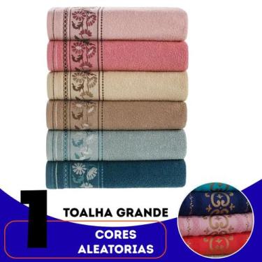 Imagem de Toalha De Banho Gigante Luxo Algodão Macia Alta Absorção Banheiro Deco