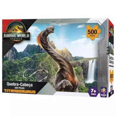 Imagem de Quebra Cabeça Titanosaurus Dinossauro Jurassic World 500 Pçs - Mimo