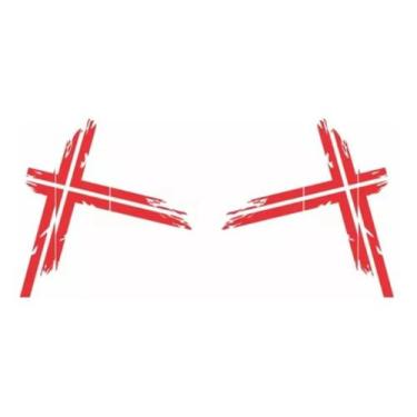 Imagem de Kit 2 Adesivos Laterais Compatível Volvo FH Vermelho - SPTS