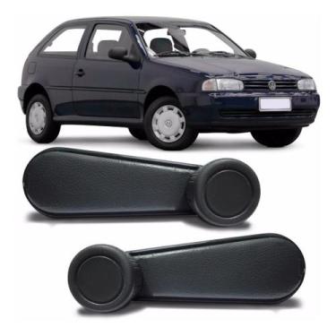 Imagem de Par Manivela Abrir  Vidro Porta Gol Kombi Parati Fusca Metal - Univers