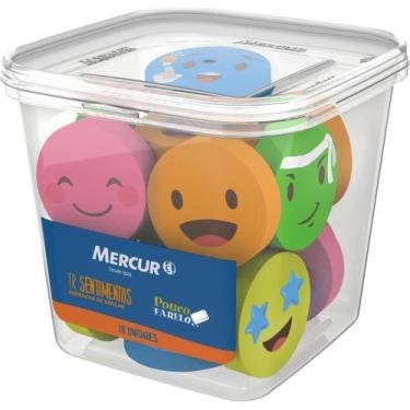 Imagem de Borracha Decorada TR Sentimentos Sortidas POTE-18 - Mercur