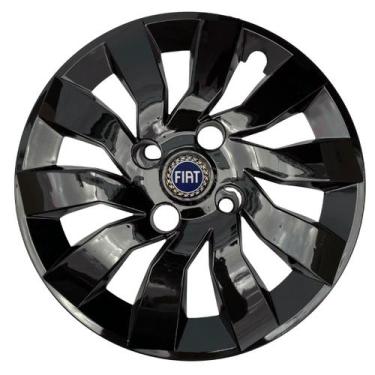 Imagem de Calota Esportiva Street 14 Preto Fiat Palio Uno Siena - Garagem Online