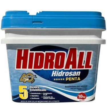 Imagem de Cloro Granulado Hidroall Hidrosan Penta 10kg 5 Em 1 42%