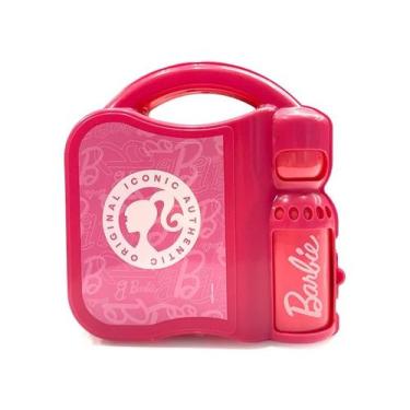 Imagem de Lancheira Barbie Maleta Infantil Com Garrafa Escolar - Global Products