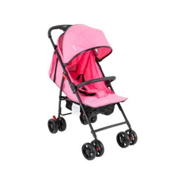 Imagem de Carrinho De Bebê Compacto Avanti Trixx Pink Rosa Preto Fechamento Rápi