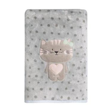Imagem de Cobertor Bebê Microfibra Gatinha 1,10CmX90Cm Papi