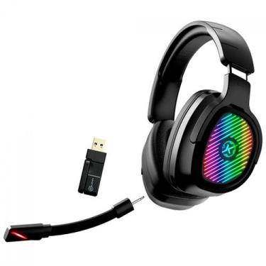 Imagem de Headset Gamer Kalkan Ragnar, RGB, Wireless/Bluetooth, Drivers de 50mm,