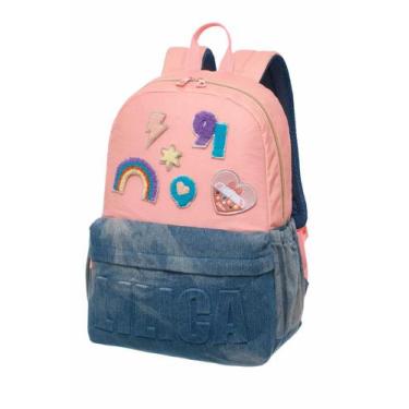 Imagem de Mochila Costas G Lov it Play Patch Lilica Ripilica 7714404, Jeans