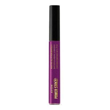 Imagem de Batom Líquido Matte Glitter Effect Power Stay Púrpura - Avon, Púrpura 