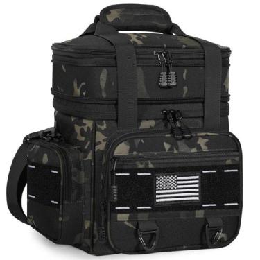Imagem de Lancheira TENKIST expansível tática isolada 16L Black-Camo
