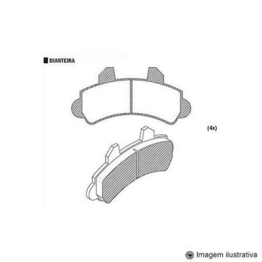 Imagem de Pastilha de Freio D20 / C20 / A20 1993 / 1994 / Sistema Bendix - SPEED