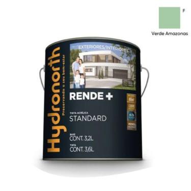 Imagem de Tinta Acrílica Rende+ Fosca Verde Amazonas Galão 3,6L para Ambientes Internos e Externos Hydronorth