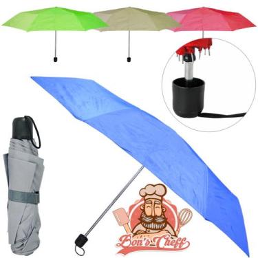 Imagem de Guarda chuva sombrinha de poliester manual retratil colors 8 varetas c