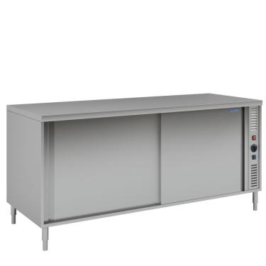 Imagem de Balcão Aquecido de Centro 1700x700mm Aco Inox com Sistema de Aquecimento 220V Portas de Correr Tramontina
