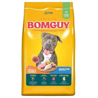 Imagem de Ração Bomguy Premium Carne e Frango para Cães Adultos 10,1 kg