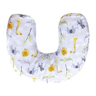 Imagem de Almofada de Amamentar Bebê Safari Menino Menina Várias Cores - Rei do 