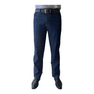 Imagem de Calça Masculina Rural Jeans Azul Reforçada Trabalho pesado - MG5 Modas