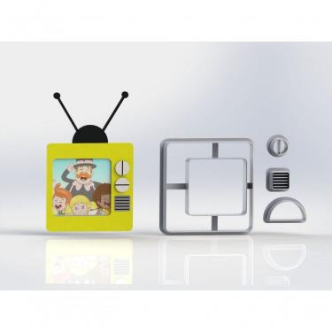 Imagem de Cortador Tv Modular Mundo Bita para Pasta Americana em Plástico PLA Biodegradável 8CM HB Formas e Cortadores