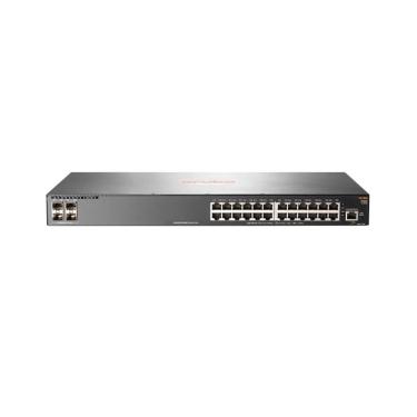 Imagem de Switch HPE Aruba 2930F 24G 4SFP+ JL253A com 24 Portas RJ-45 10-100-1000 e 4 Portas SFP+ 1-10GbE