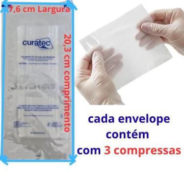 Imagem de Curativo Compressa com Emulsão de Petrolatum Curatec 7,6 X 20,3 envelo