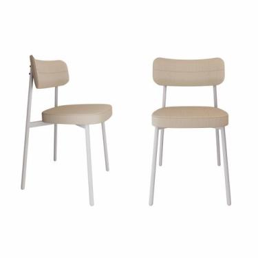 Imagem de Cadeira Alloa Fixa com 4 Pés 50 x 44,7 x 83,8 cm com 2 Unidade Preto/A