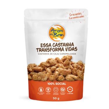Imagem de Castanha de Caju Caramelizada 50g Amigos do Bem