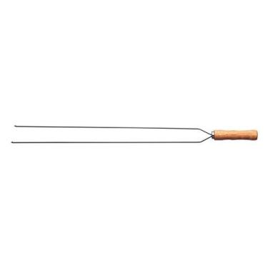 Imagem de Espeto Duplo para Churrasco Tramontina 85cm 26419085 Madeira Natural, 