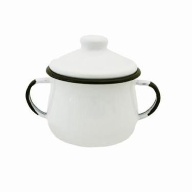 Imagem de Açucareiro Esmaltado nº10 - 500ml - Ewel - Esmaltado Ewel, Branco