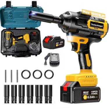 Imagem de Chave de Impacto ToolerAngel 1/2" 1600Nm 21V Bateria 8.0Ah