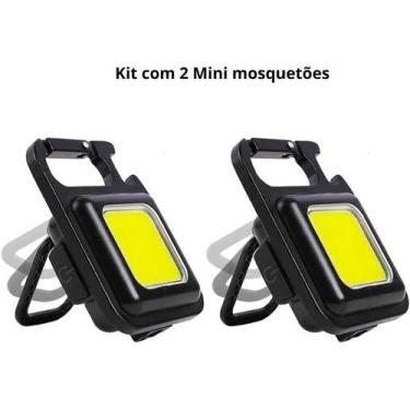 Imagem de Kit 2 Super Lanternas LED 800 Lúmens Multifunção Chaveiro - PREMIUM CA