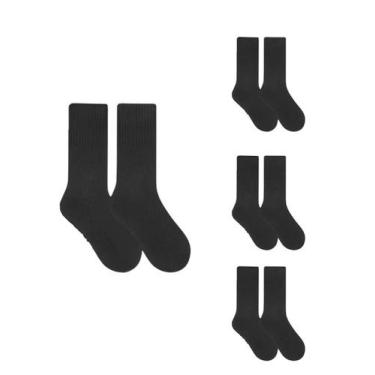 Imagem de Kit 4 Pares de Meia Esportiva Selene, Preto, 44 a 48