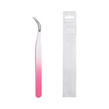 Imagem de Pinça De Precisão Em Aço Inoxidável Para Extensões De Cílios, Ferramen