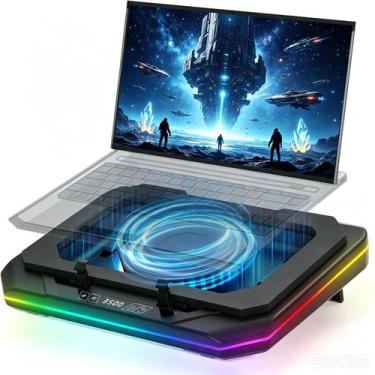 Imagem de Cooler PHAPPY 14-18" RGB com Hub USB para Notebook