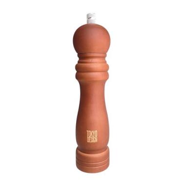Imagem de Moedor de Pimenta Sal Grosso Madeira Triturador Manual 20cm - Tokyo De