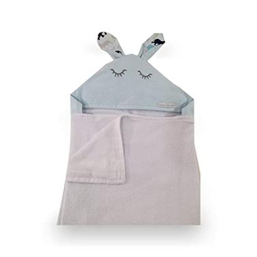 Imagem de Minha Casa Baby Toalha De Banho Plush Orelha Azul - Medida 90X1 06Cm Azul