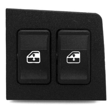 Imagem de Botão Interruptor Vidro Elétrico Duplo Uno Led Âmbar