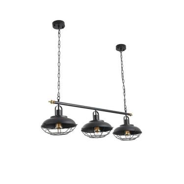 Imagem de Lustre Pendente Nordecor Grid LD5114 Preto E27 Bivolt