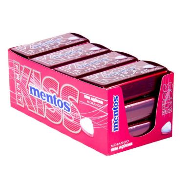Imagem de Pastilha Mentos Kiss Fruit Morango com 12 - Perfetti