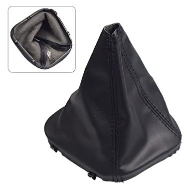 Imagem de Hacreyatu Tampa de manopla de câmbio de marcha para carro em couro para Mercedes Benz C Class W203 S203 CL203 2000-2004 W209 CLK