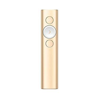 Imagem de Logitech Controle remoto de apresentação Spotlight - Clicker de apresentação sem fio universal com ponteiro laser, realce digital avançado, Bluetooth, alcance de 30 m e carregamento rápido - dourado