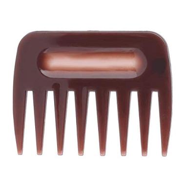 Imagem de Pente de dentes largos, pente de penteado, pente de cachos pente de óleo para o cabelo escova para desembaraçar o cabelo pente afro pente de penteado suave pente penteado (# 1)