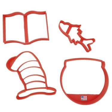 Imagem de Dr. Seuss – Cortadores de biscoito para gatos no livro de chapéus, chapéus, peixes e aquários (pacote com 4)