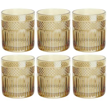 Imagem de Conjunto de Copos Baixos L'Hermitage Palace Âmbar 330 ml - 6 Peças