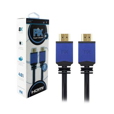 Imagem de Cabo Hdmi 3 Metros 8k 120hz 3d Ultrahd 7680x4320 Dinâmico